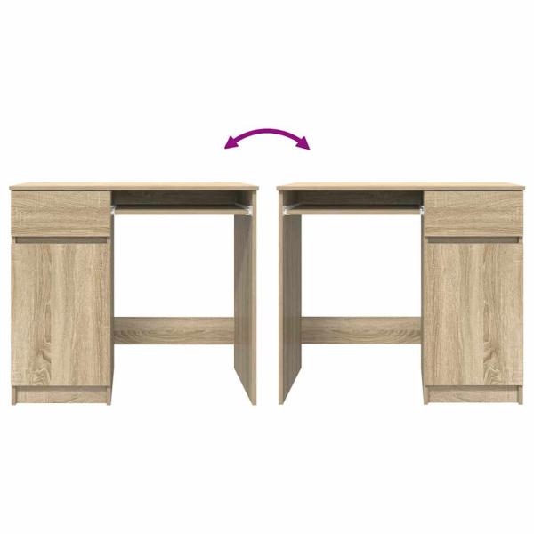 Schreibtisch Sonoma-Eiche 86x49x76 cm Holzwerkstoff