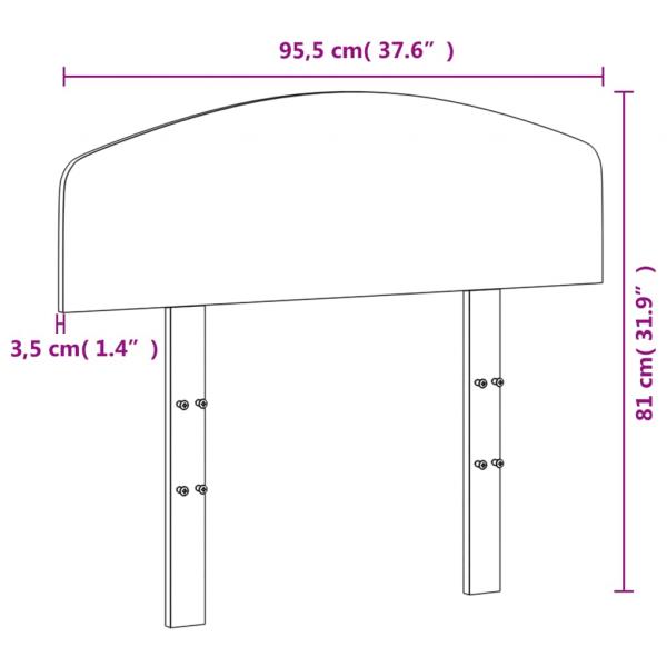 Kopfteil 90 cm Massivholz Kiefer