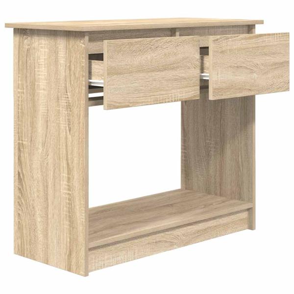 Konsolentisch mit Schubladen Sonoma-Eiche 85,5x38,5x74,5 cm