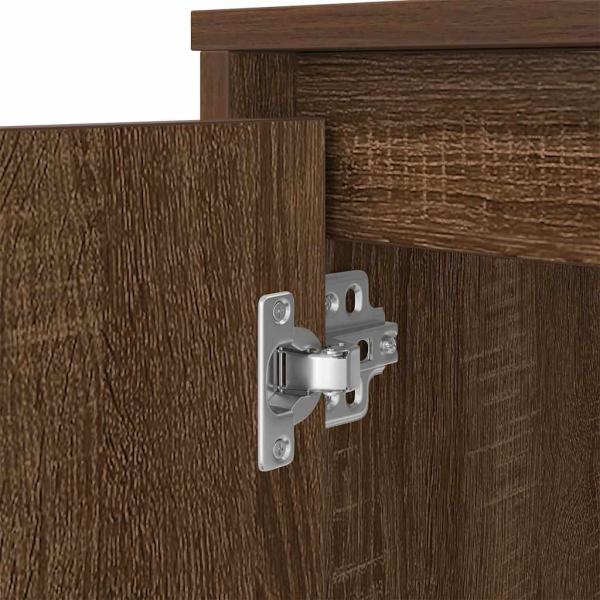 Schreibtisch Braun Eichen-Optik 120x42x76 cm Holzwerkstoff