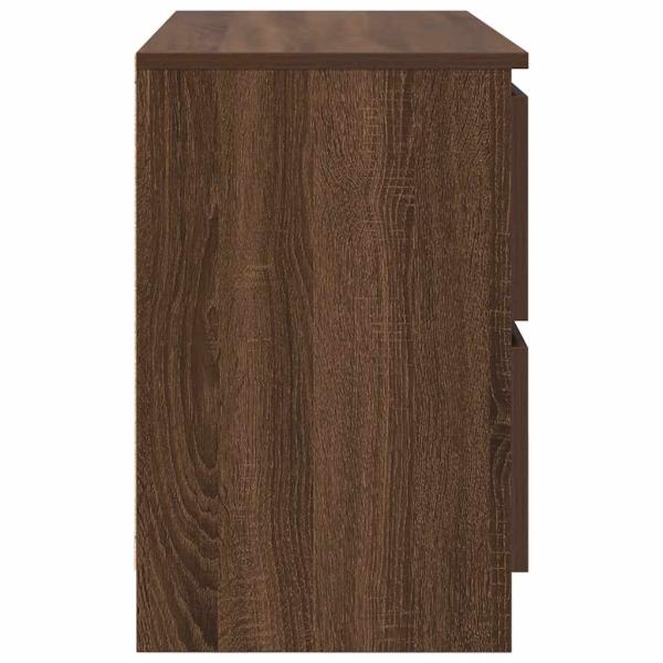 TV-Schrank Braun Eichen-Optik 80x35x54 cm Holzwerkstoff