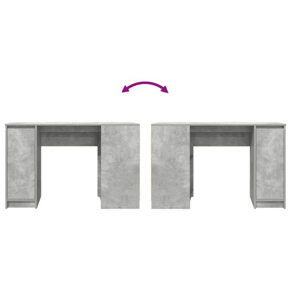 Schreibtisch Betongrau 120x42x76 cm Holzwerkstoff