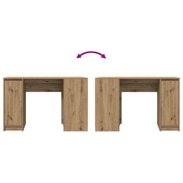 Schreibtisch Artisan-Eiche 120x42x76 cm Holzwerkstoff