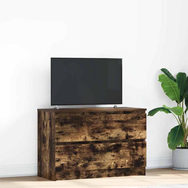 ARDEBO.de - TV-Schrank Räuchereiche 80x35x54 cm Holzwerkstoff
