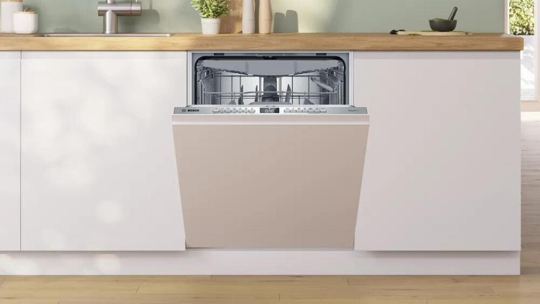 Bosch SMV4EVX08E Serie 4 Vollintegrierter Geschirrspüler, 60 cm breit, 14 Maßgedecke, Efficient Dry, VarioFlex-Körbe, Info Light, Aqua Stop