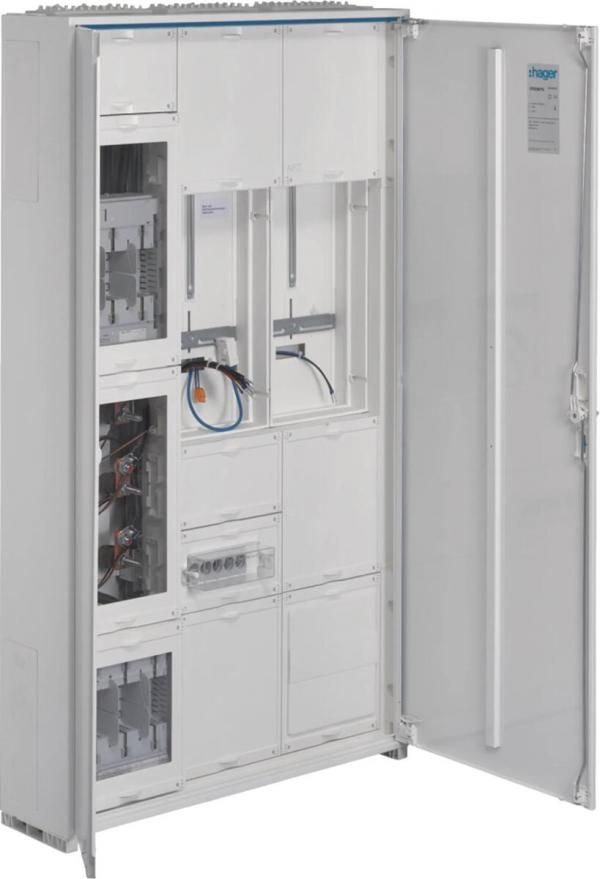 ARDEBO.de Hager FP93W7N Wandler- und Messschr, Univ.N, 1400x800x205mm, NAR NH2-SU, AAR NH2-SU, APZ, Prüf-22pol