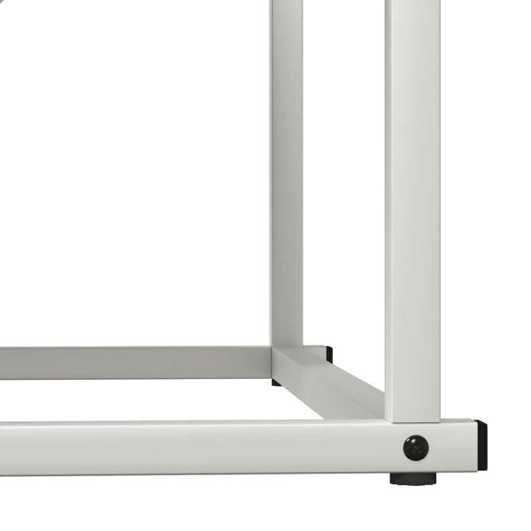 Brennholzregal Weiß 70x43x34,5 cm Kaltgewalzter Stahl