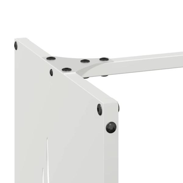 Brennholzregal Weiß 40x30x80 cm Kaltgewalzter Stahl