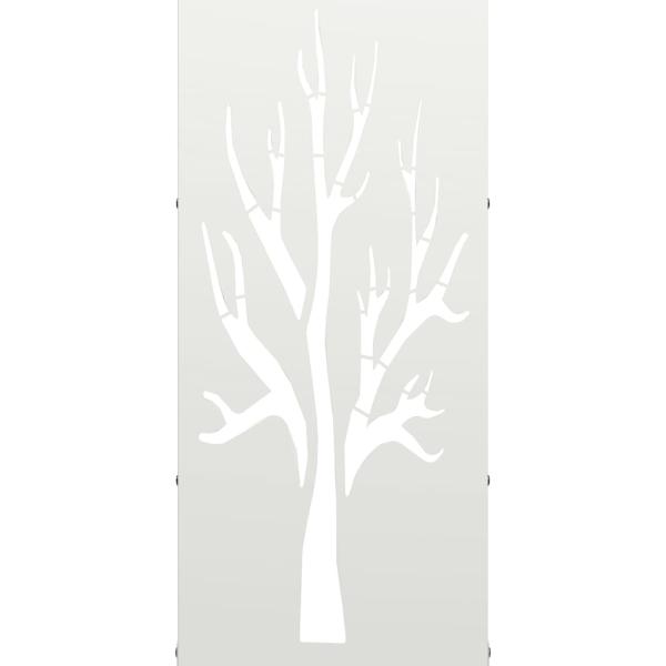 Brennholzregal Weiß 40x30x80 cm Kaltgewalzter Stahl