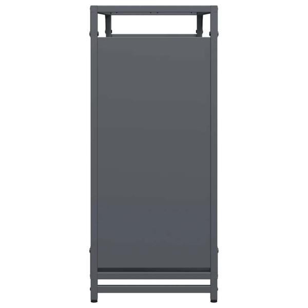 Brennholzregal Anthrazit 90x28x65 cm Kaltgewalzter Stahl