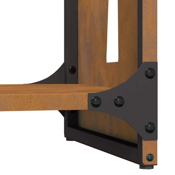 Brennholzregal 40x30x80 cm Wetterfester Stahl