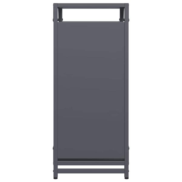 Brennholzregal Anthrazit 44x28x65 cm Kaltgewalzter Stahl