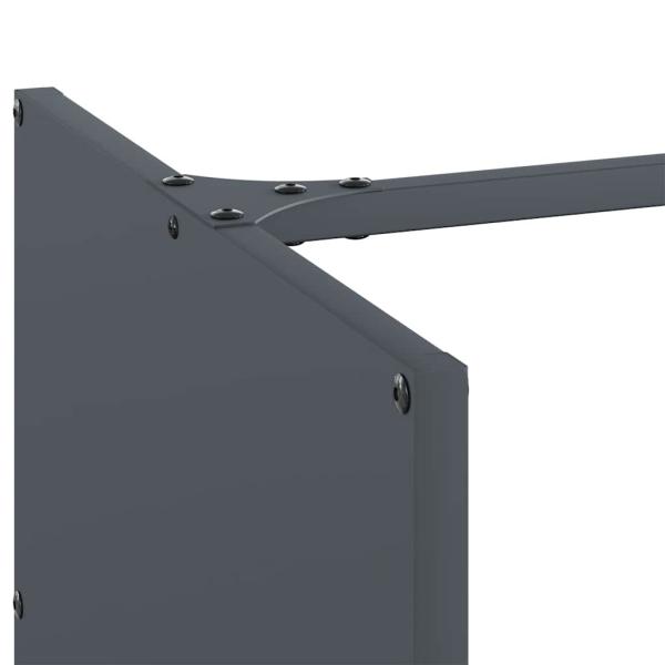 Brennholzregal Anthrazit 40x40x40 cm Kaltgewalzter Stahl