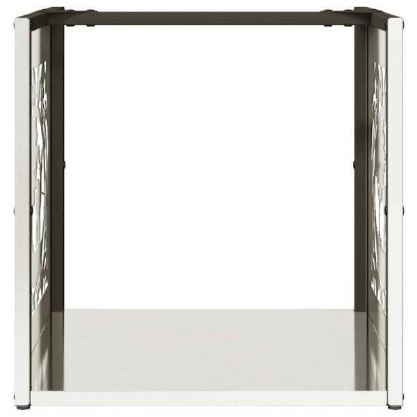 Brennholzregal 40x40x40 cm Edelstahl