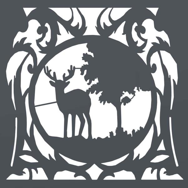 Brennholzregal Anthrazit 40x40x40 cm Kaltgewalzter Stahl