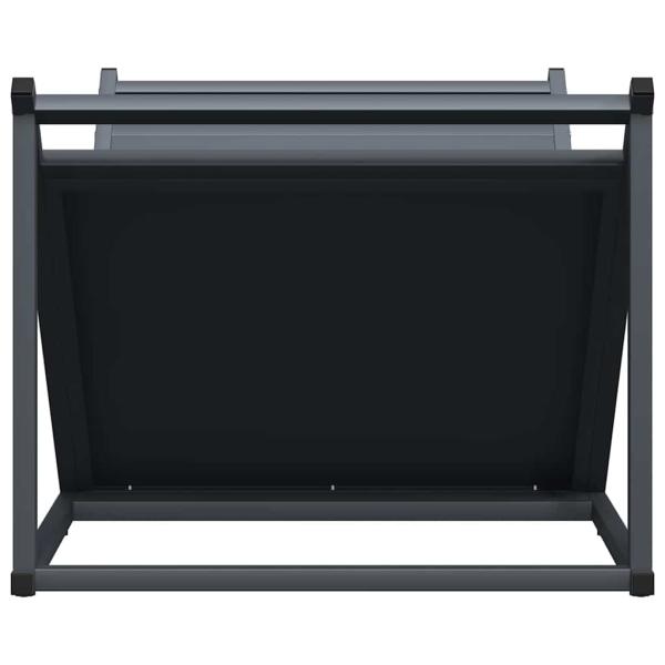 Brennholzregal Anthrazit 70x43x34,5 cm Kaltgewalzter Stahl