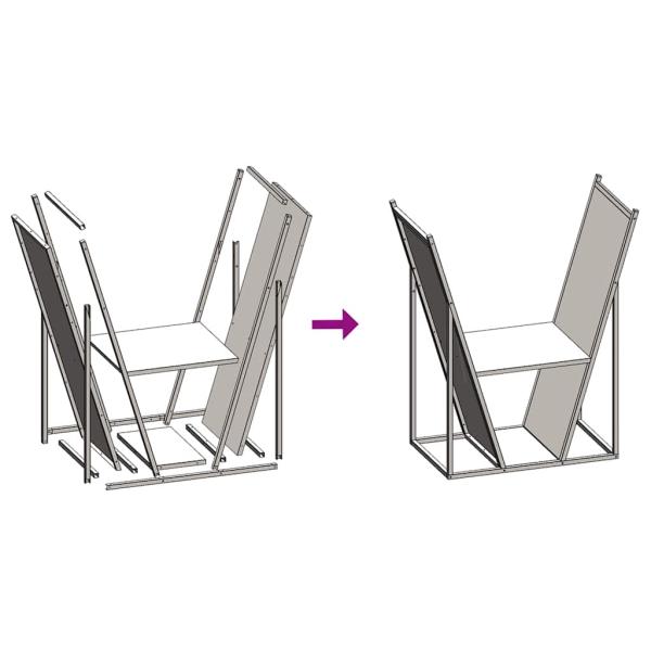 Brennholzregal Olivgrün 69,5x35x81 cm Kaltgewalzter Stahl