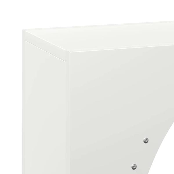 Brennholzregal Weiß 50x23x100 cm Kaltgewalzter Stahl