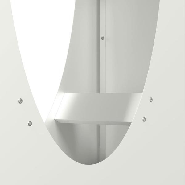 Brennholzregal Weiß 50x23x100 cm Kaltgewalzter Stahl