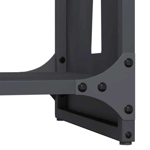 Brennholzregal Anthrazit 40x30x80 cm Kaltgewalzter Stahl