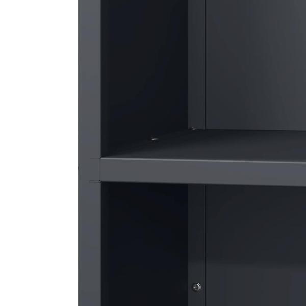 Brennholzregal Anthrazit 40x30x80 cm Kaltgewalzter Stahl