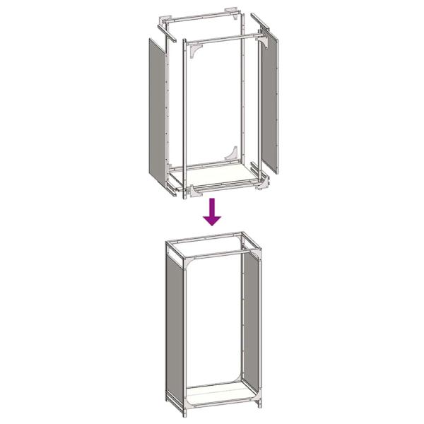 Brennholzregal Olivgrün 44x28x90 cm Kaltgewalzter Stahl