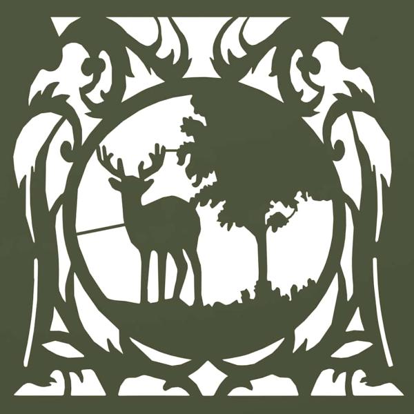 Brennholzregal Olivgrün 40x40x40 cm Kaltgewalzter Stahl