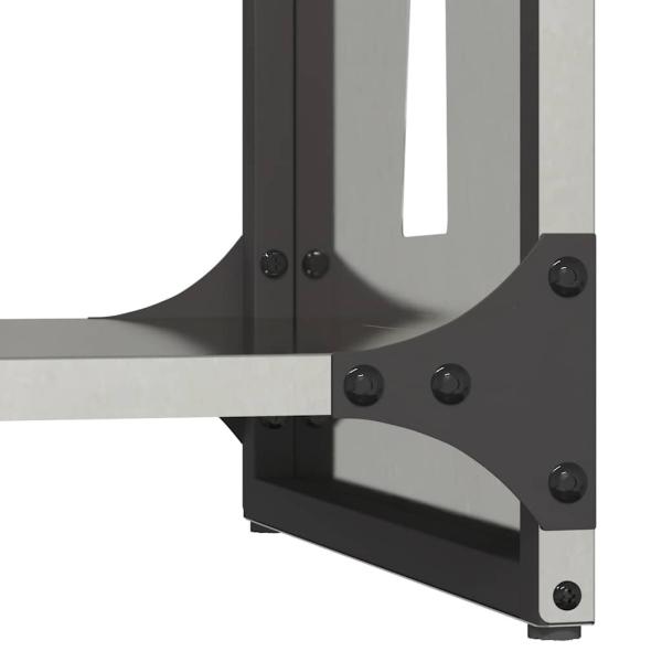 Brennholzregal 40x30x80 cm Edelstahl