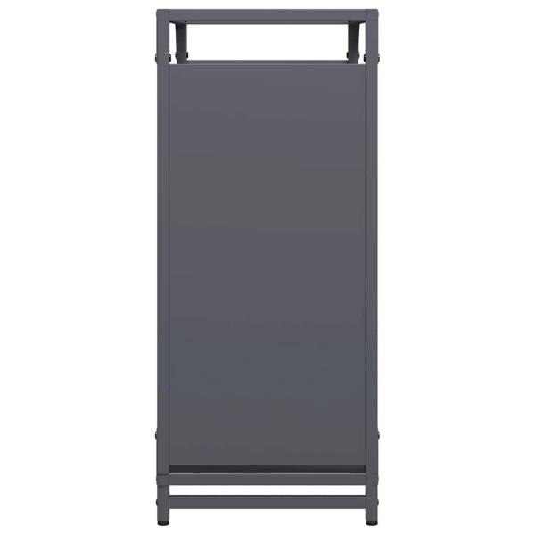 Brennholzregal Anthrazit 60x28x65 cm Kaltgewalzter Stahl