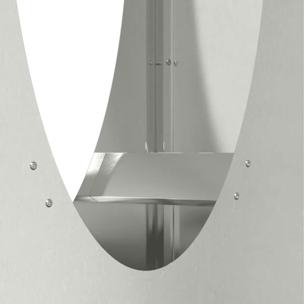 Brennholzregal 50x23x100 cm Edelstahl