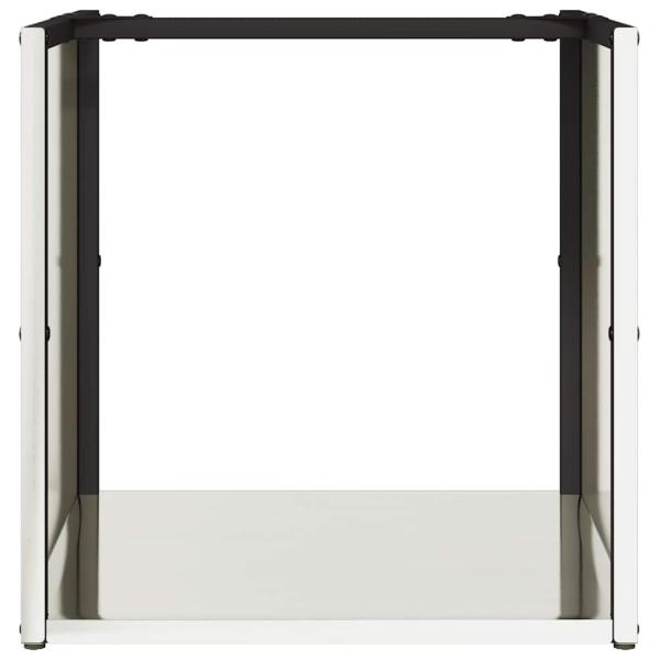 Brennholzregal 40x40x40 cm Edelstahl