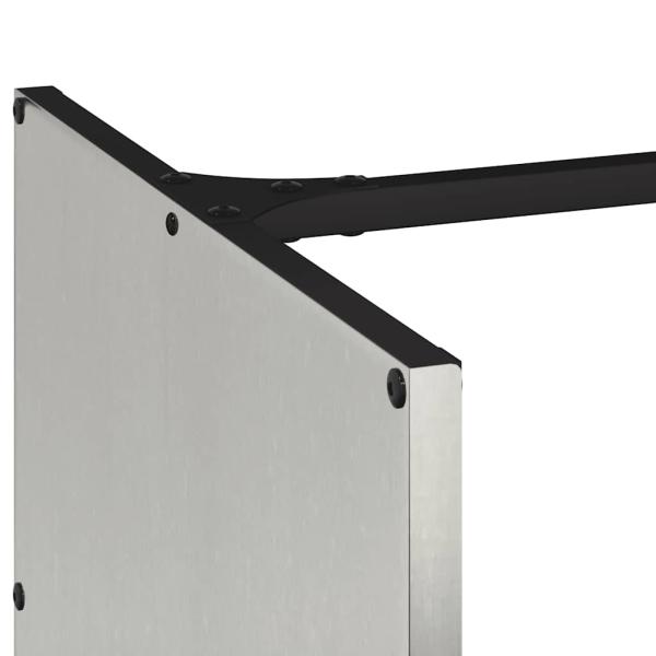 Brennholzregal 40x40x40 cm Edelstahl