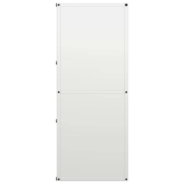 Brennholzregal Weiß 40x30x75 cm Kaltgewalzter Stahl