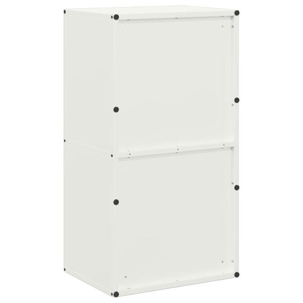 Brennholzregal Weiß 40x30x75 cm Kaltgewalzter Stahl