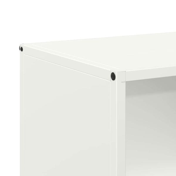 Brennholzregal Weiß 40x30x75 cm Kaltgewalzter Stahl