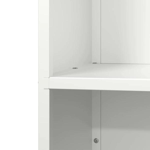 Brennholzregal Weiß 40x30x75 cm Kaltgewalzter Stahl