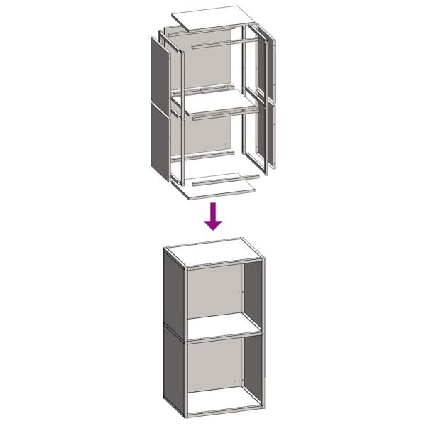 Brennholzregal Weiß 40x30x75 cm Kaltgewalzter Stahl