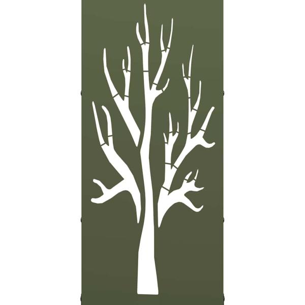 Brennholzregal Olivgrün 40x30x80 cm Kaltgewalzter Stahl