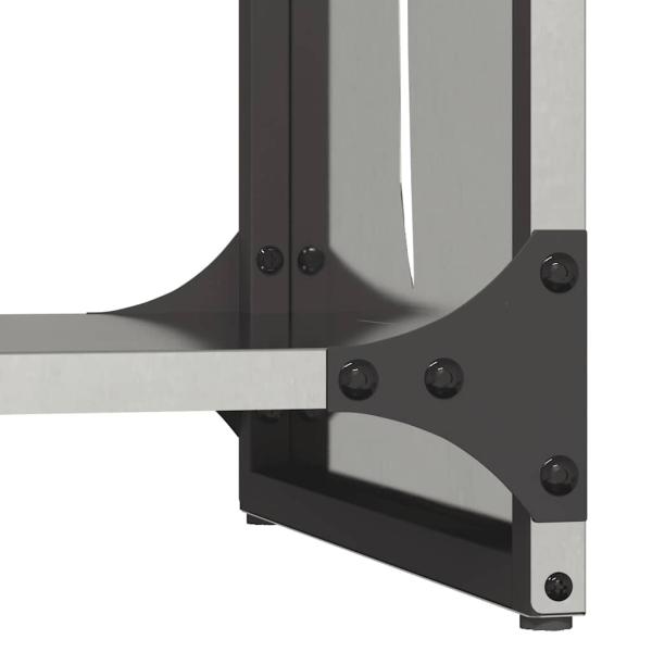 Brennholzregal 40x30x80 cm Edelstahl