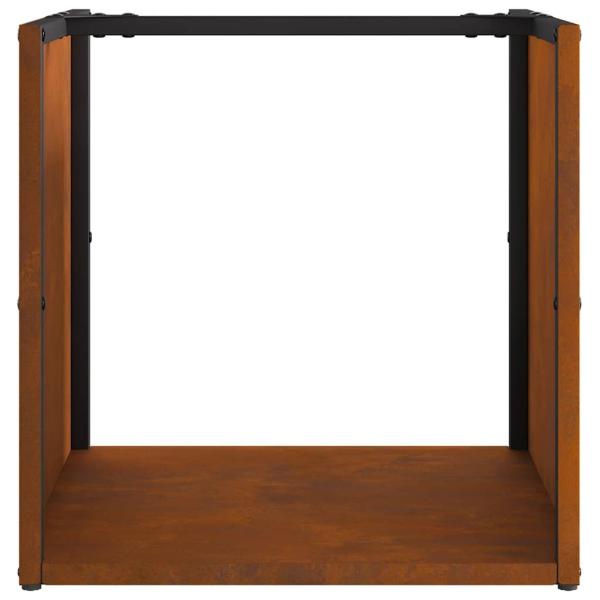 Brennholzregal 40x40x40 cm Wetterfester Stahl