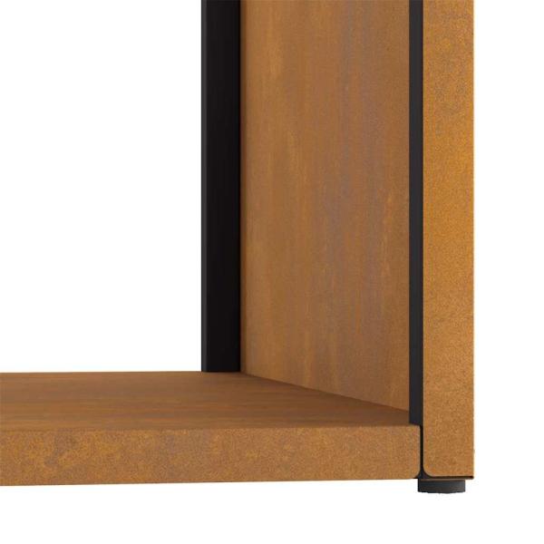 Brennholzregal 40x40x40 cm Wetterfester Stahl