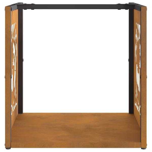 Brennholzregal 40x40x40 cm Wetterfester Stahl