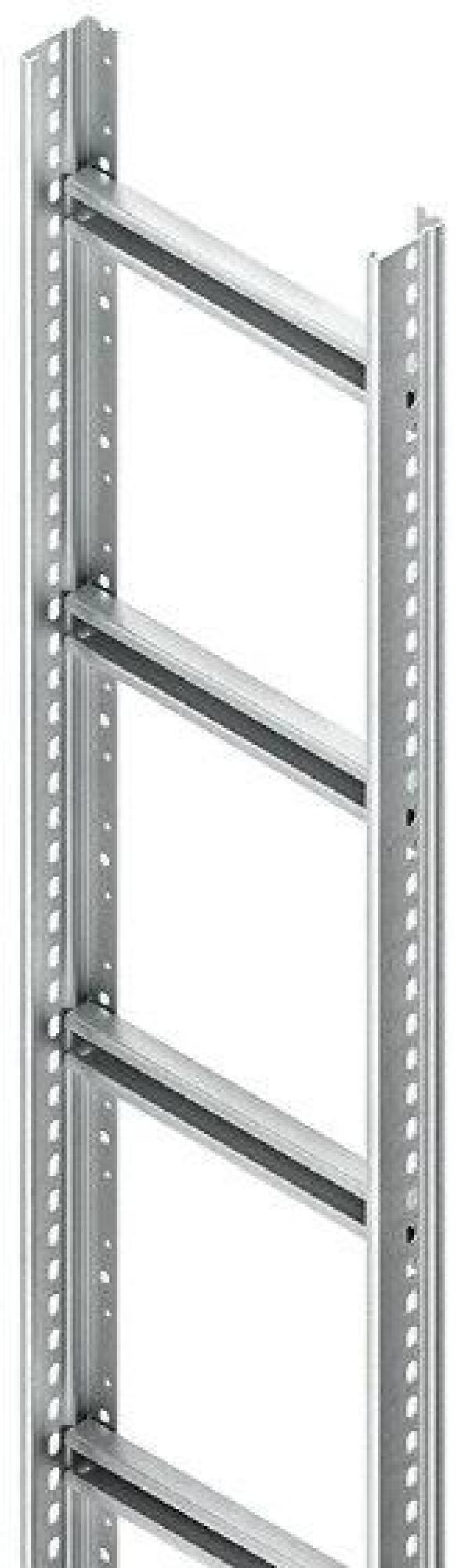 ARDEBO.de Niedax STM 60.403/6 Steigetrasse, 60x400x6000 mm, Sprossenabstand 300 mm, 1,75 kN, t=2 mm, Stahl, bandverzinkt