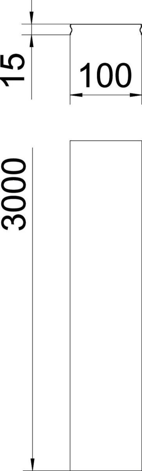 OBO Bettermann DGRR 100 FS Deckel für Gitterrinne, rastbar, 100x3000mm, Stahl (6001842)