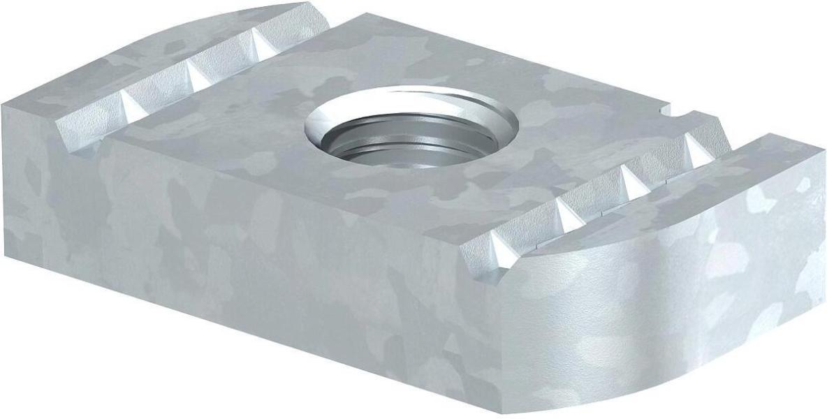 ARDEBO.de OBO Bettermann MS41SN M8 ZL Gleitmutter für Profilschiene, MS4121/4141, M8, Stahl (1147210)