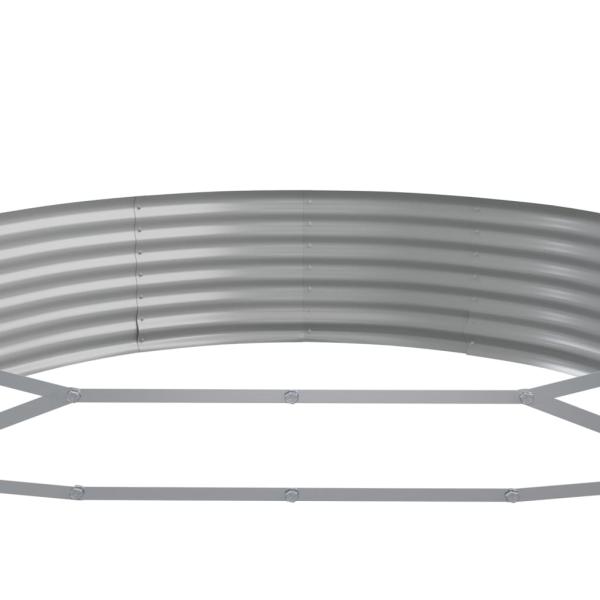 ARDEBO.de - Hochbeet Pulverbeschichteter Stahl 523x140x36 cm Grau