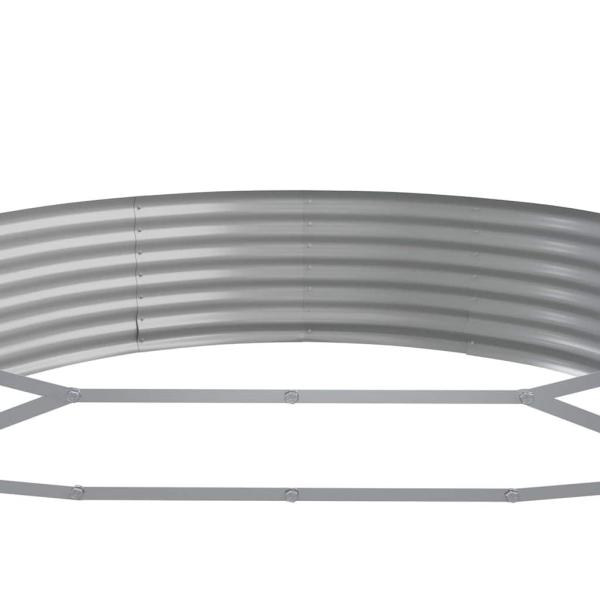 Hochbeet Verzinkter Stahl 523x140x36 cm Grau