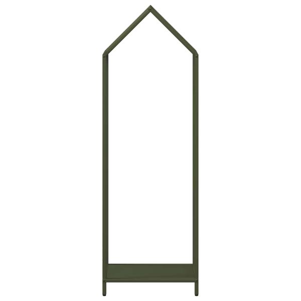 Brennholzregal Olivgrün 40x25x120 cm Kaltgewalzter Stahl