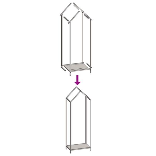 Brennholzregal Olivgrün 40x25x120 cm Kaltgewalzter Stahl