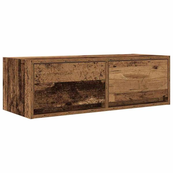 TV-Schränke 2 Stk. Altholz-Optik 80x31x25,5 cm Holzwerkstoff